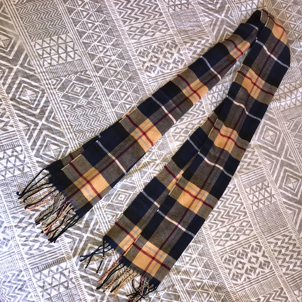 Plaid Print Scarf